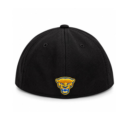 Pitt Panthers Zephyr Black Script Performance Stretch Fit Hat