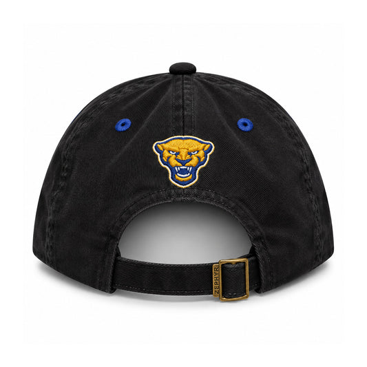 Pitt Panthers Zephyr Black Script Adjustable Hat