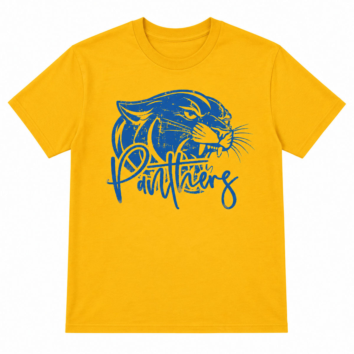 Vintage Panther Script Gold Tee