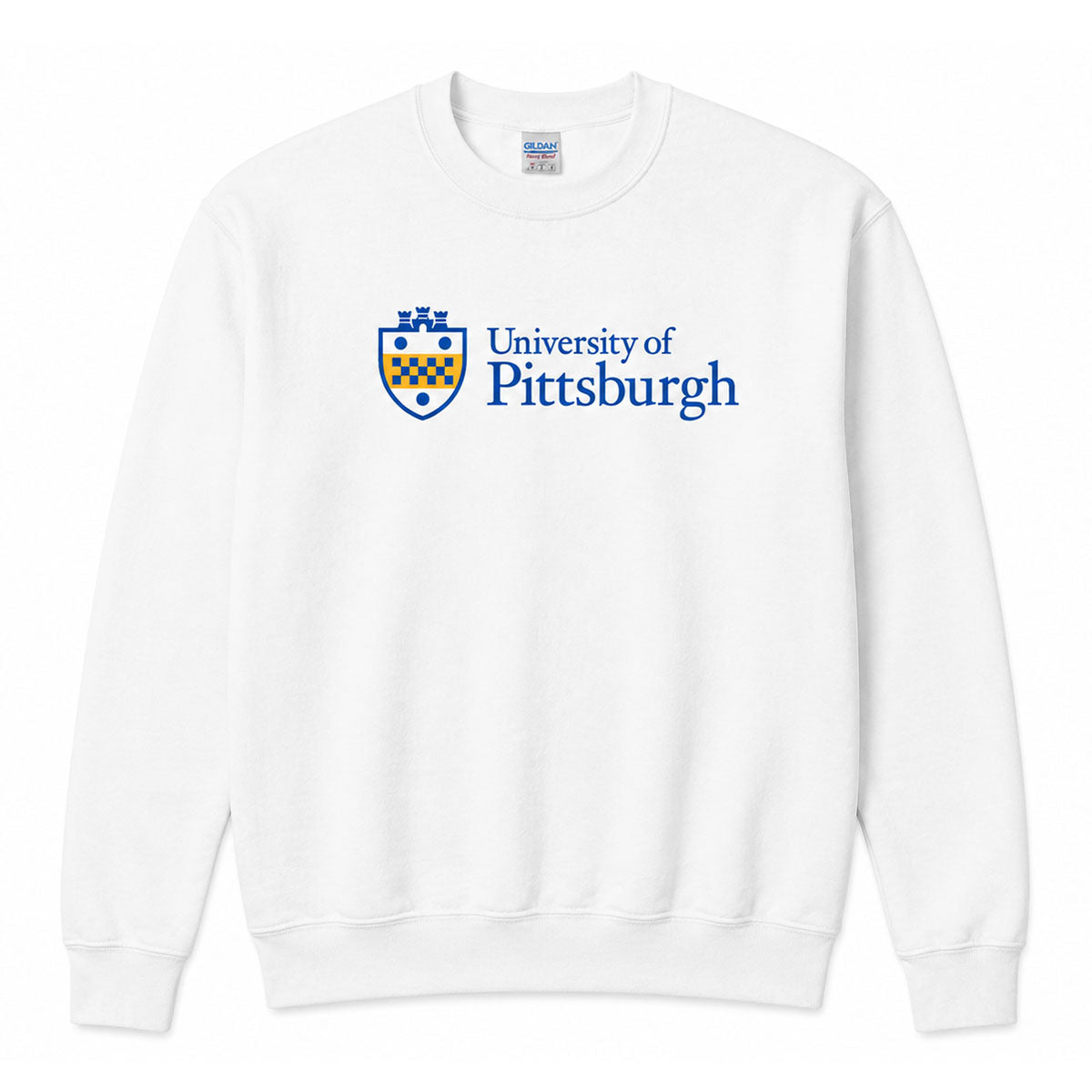 University of Pittsburgh Soft-Style White Crew Neck