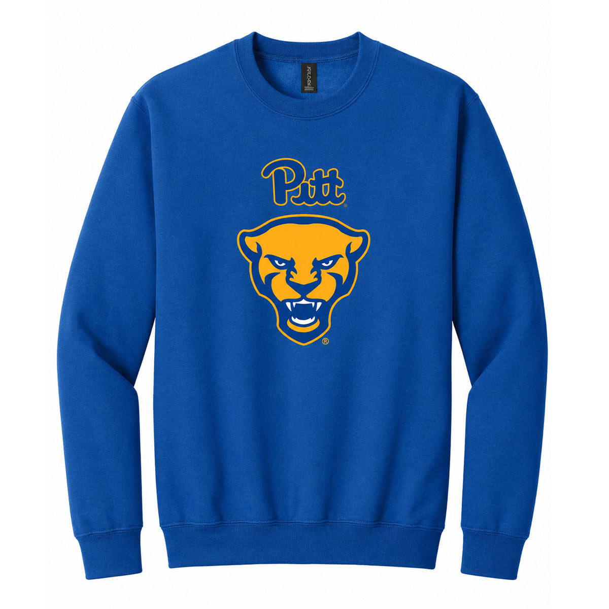 Panther Head Royal Blue Soft-Style Crew Neck