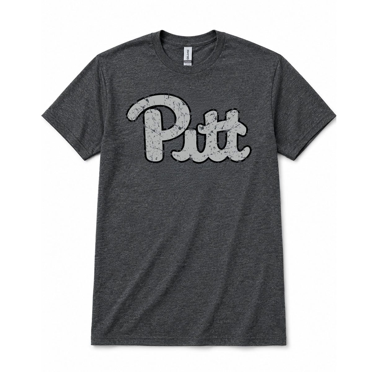 Distressed Pitt Script Soft-Style Tee