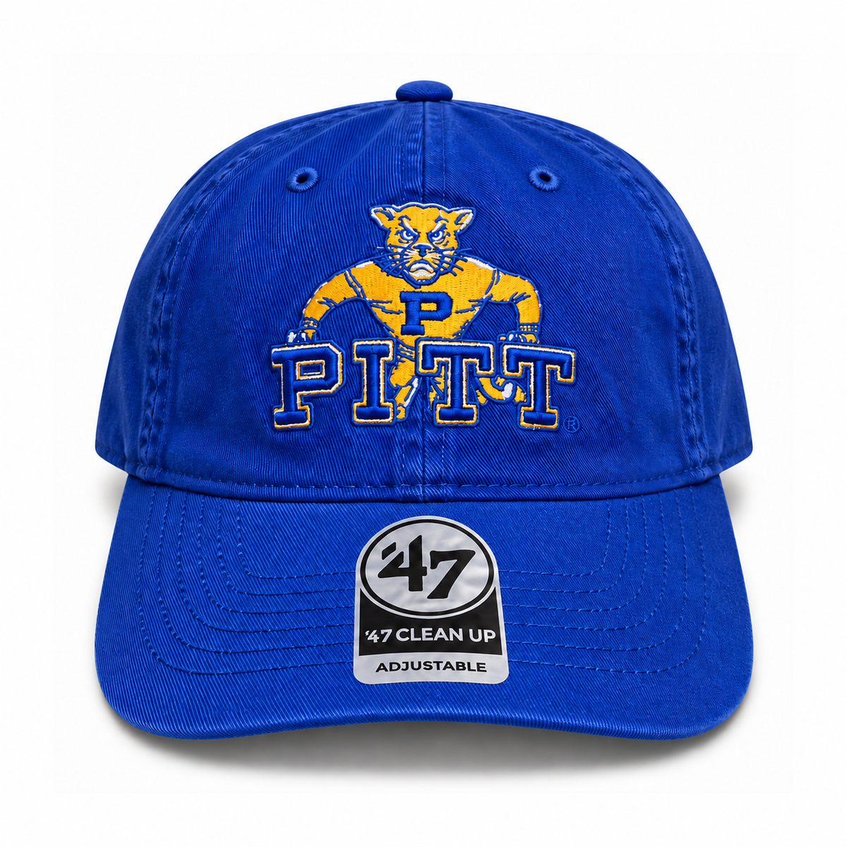 Pitt Panthers '47 Clean Up Vintage Panther Royal Blue Adjustable Hat