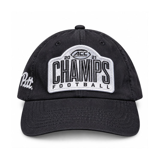 Pitt Panthers 2021 ACC Football Champions Black Adjustable Hat