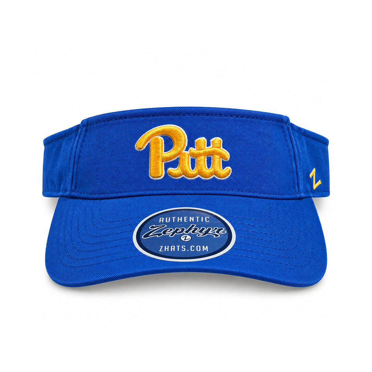Pitt Panthers Zephyr Royal Blue & Gold Script Adjustable Visor