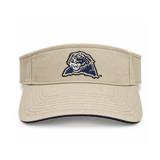 Pitt Panthers Vintage Panther Khaki Adjustable Visor