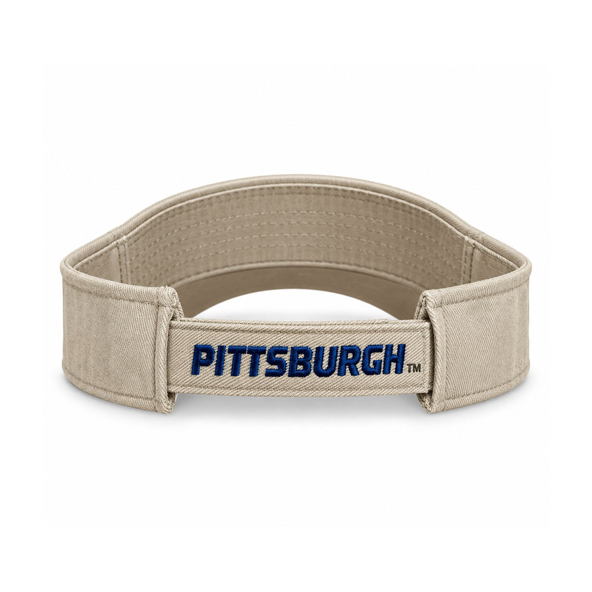 Pitt Panthers Vintage Panther Khaki Adjustable Visor