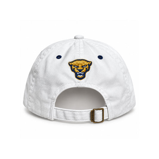 Pitt Panthers Zephyr White Script Adjustable Hat