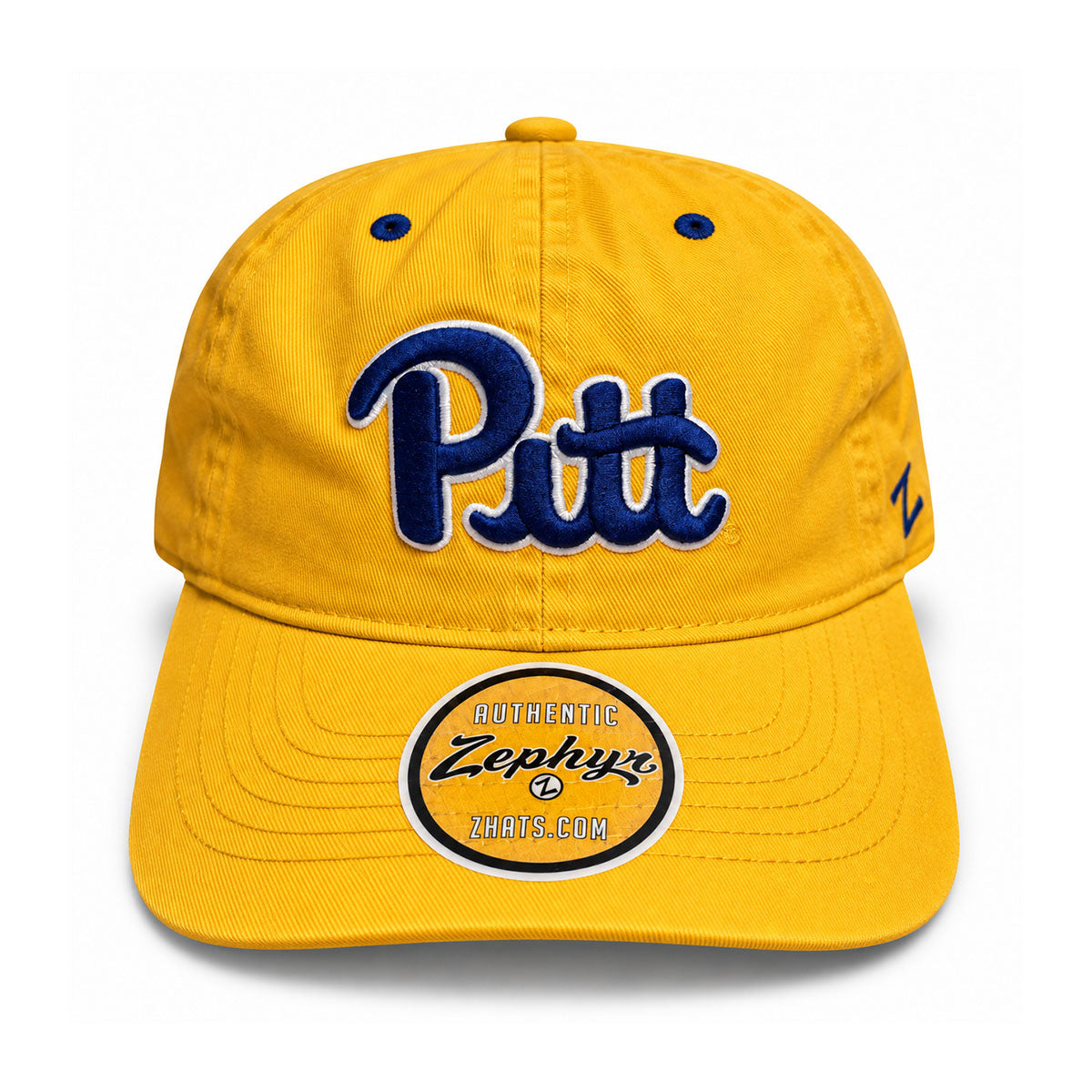 Pitt Panthers Zephyr Gold Script Adjustable Hat