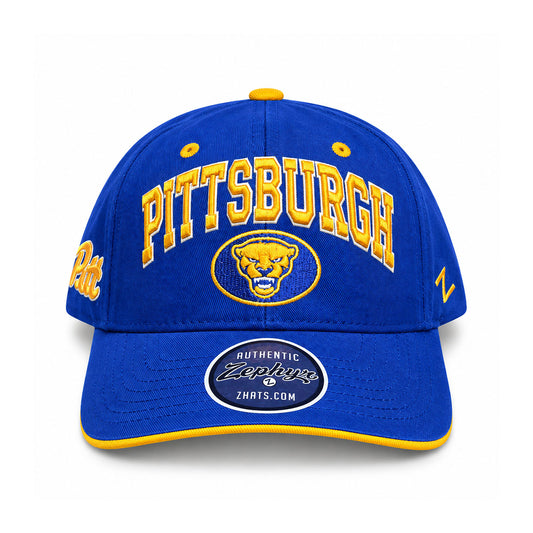 Pitt Panthers Zephyr Pittsburgh Royal Blue & Gold Snapback Hat