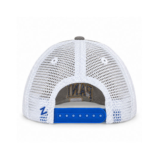 Pitt Panthers Zephyr 1787 Heather Gray Trucker Snapback Hat