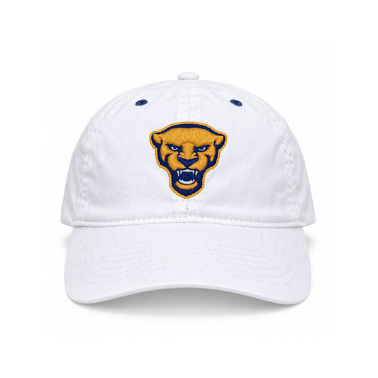 Pitt Panthers Zephyr White Panther Head Logo Adjustable Hat