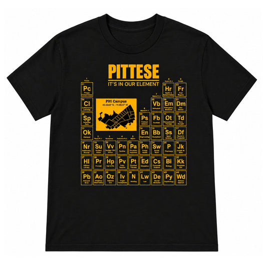 PITTESE Periodic Table Tee