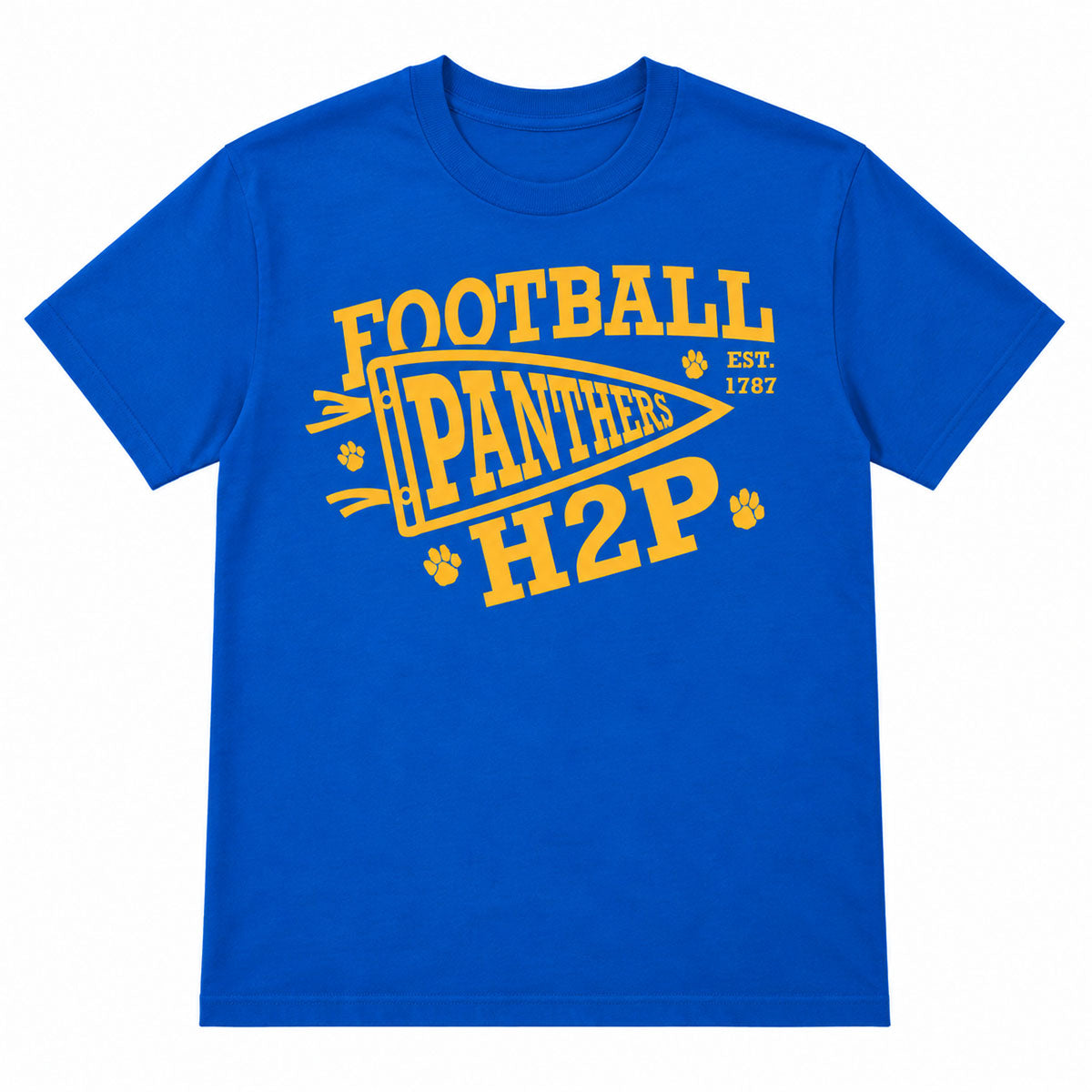 H2P Football Pennant Royal Tee