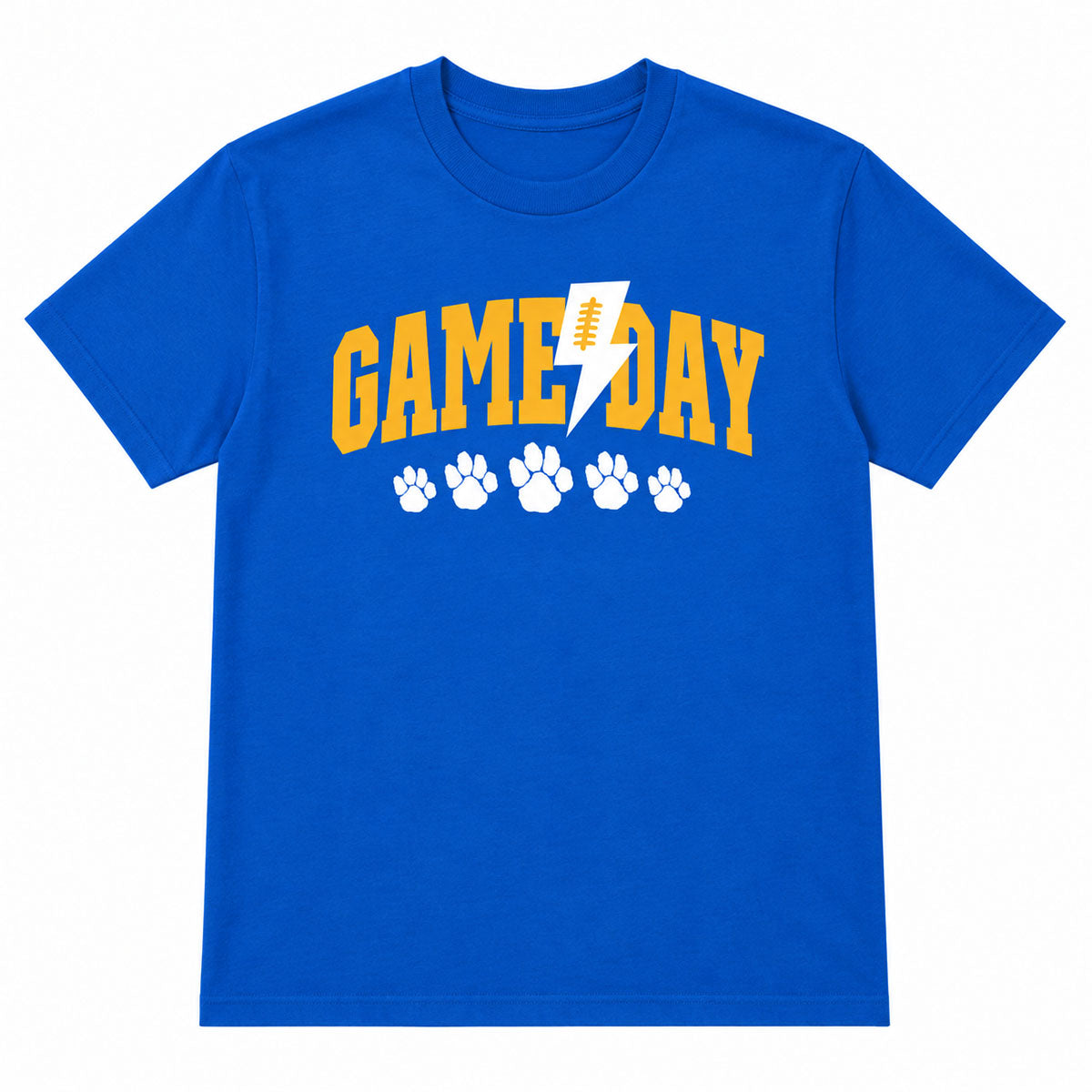Game Day Paw Print Royal Tee