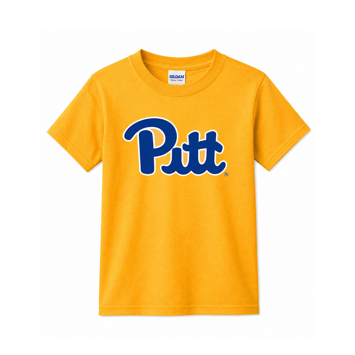 Youth Pitt Script Gold Tee