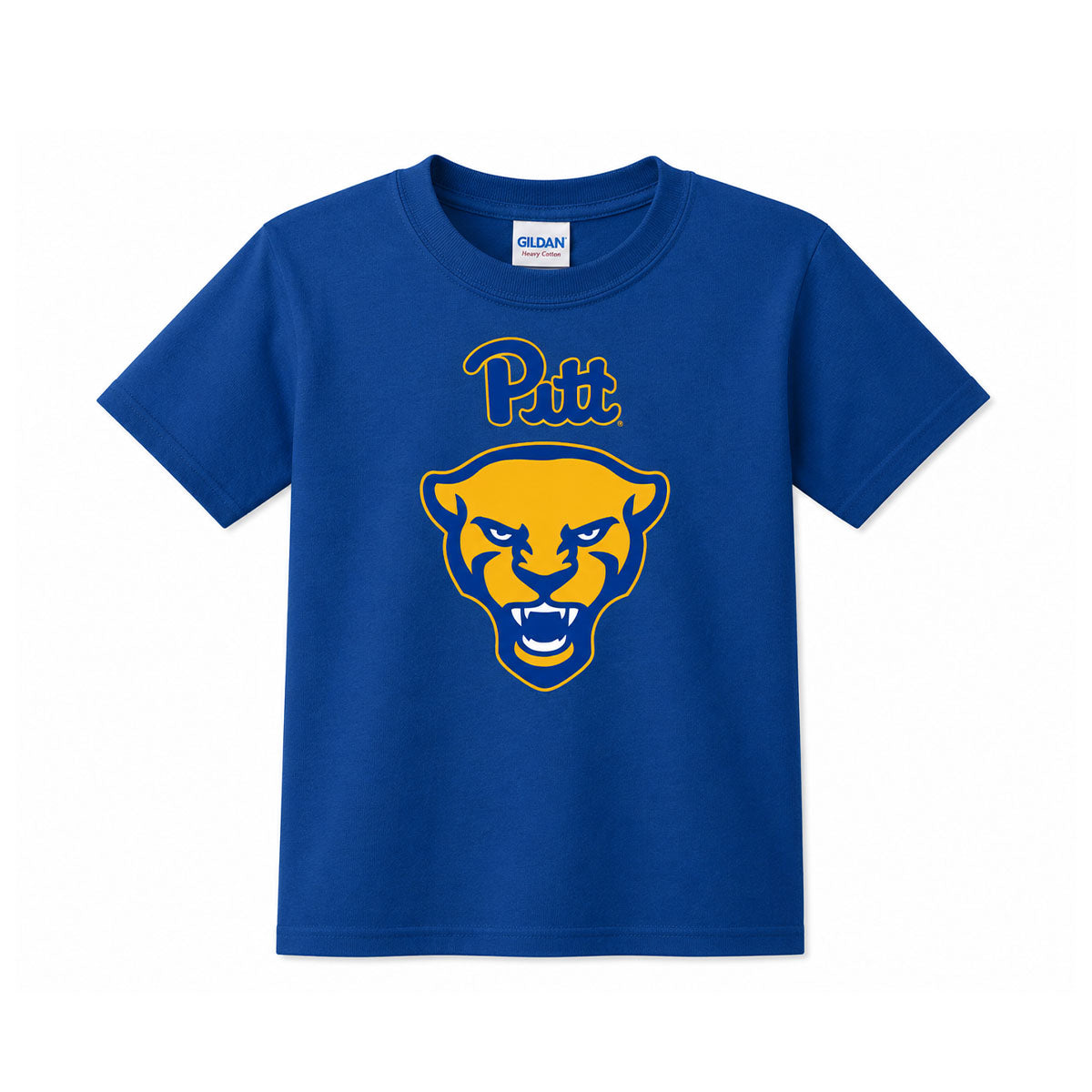 Youth Pitt Panther Head Blue Tee