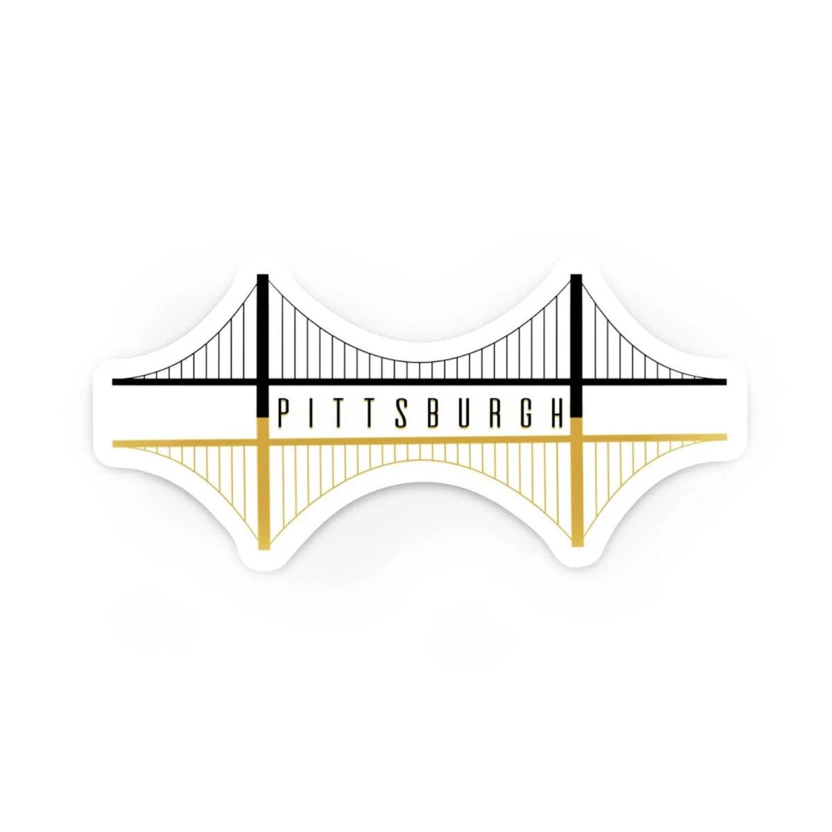 Pittsburgh Bridges Waterproof Vinyl Sticker