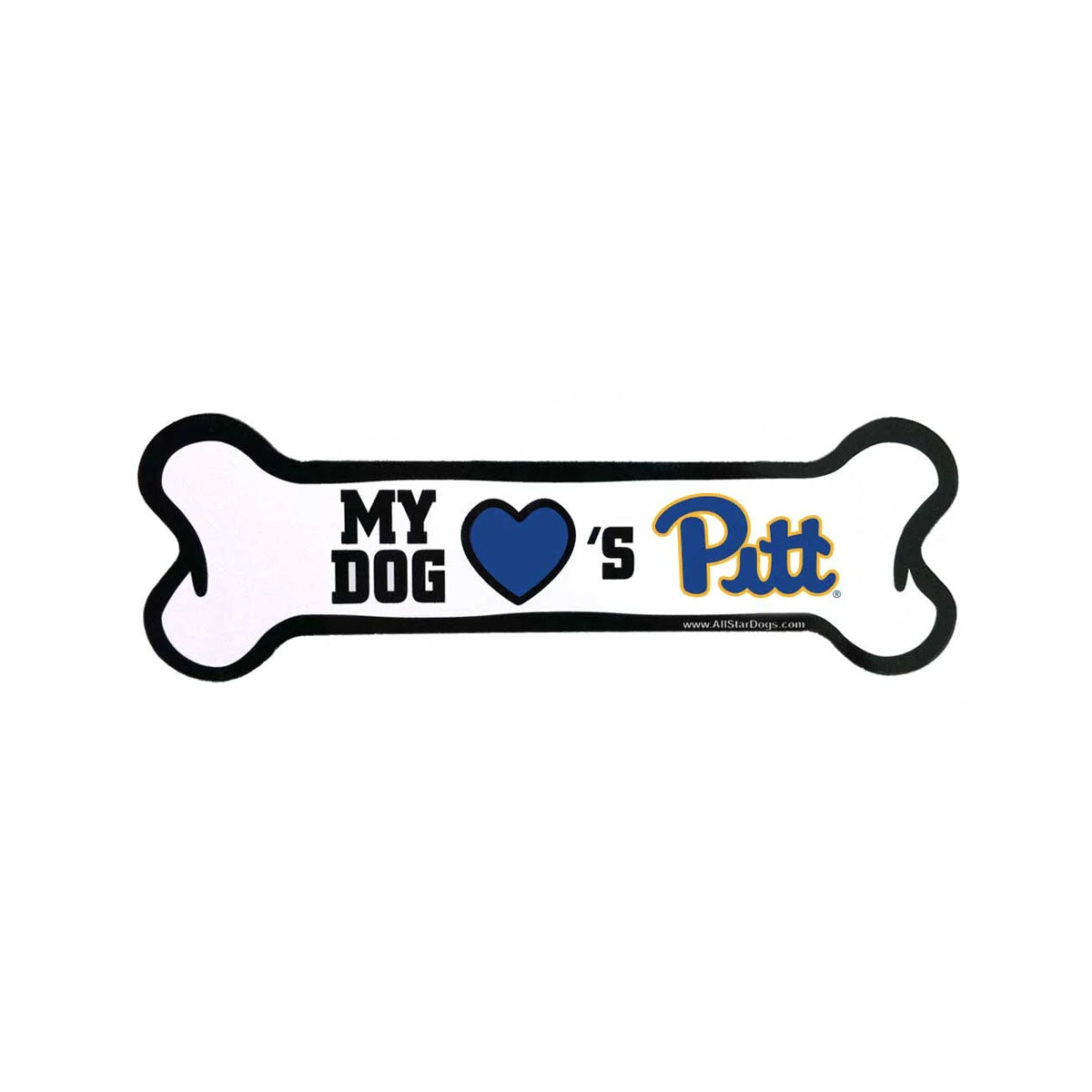 My Dog Loves Pitt Bone Car Magnet