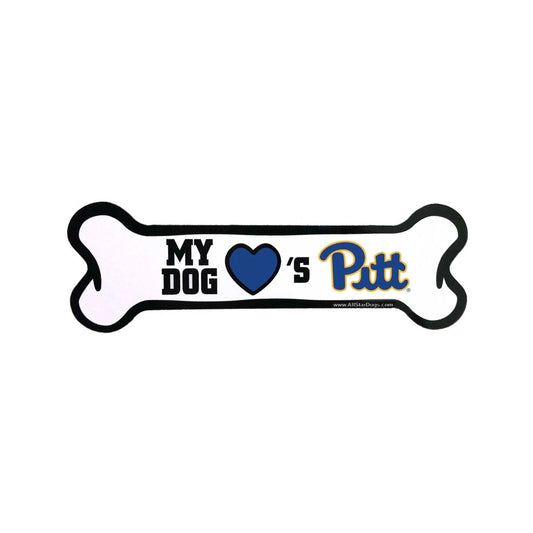 My Dog Loves Pitt Bone Car Magnet
