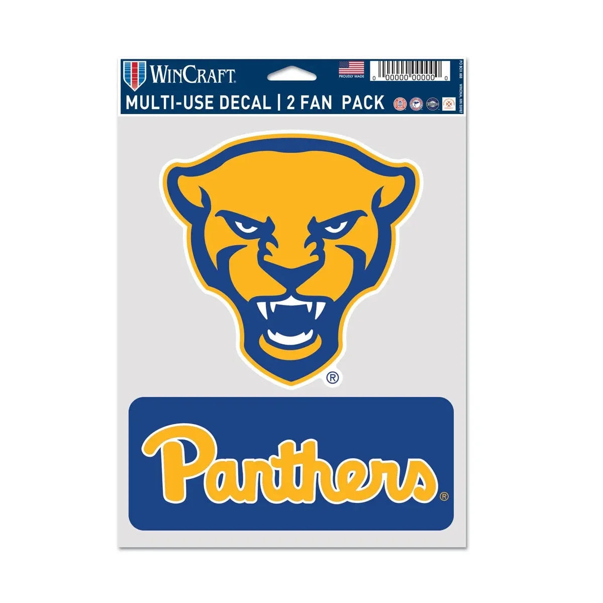 Pittsburgh Panthers Multi Use Decal 2-Pack