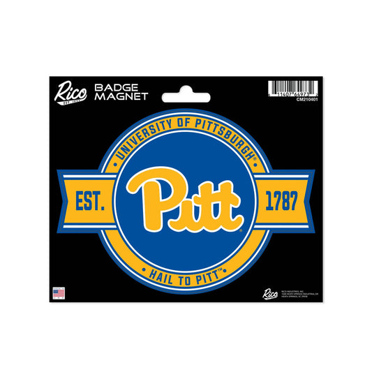 Pitt Panthers Car Badge Magnet