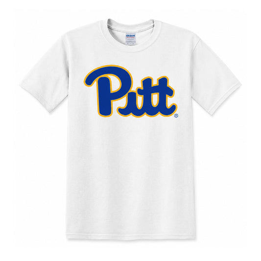 Pitt Script White Soft-Style Tee