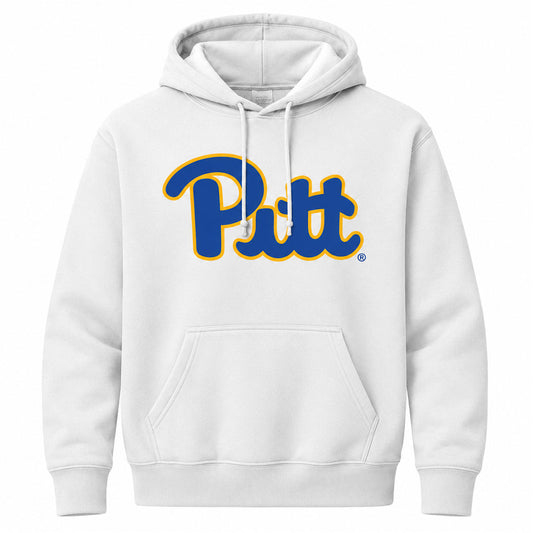 Pitt Script Soft-Style White Hoodie