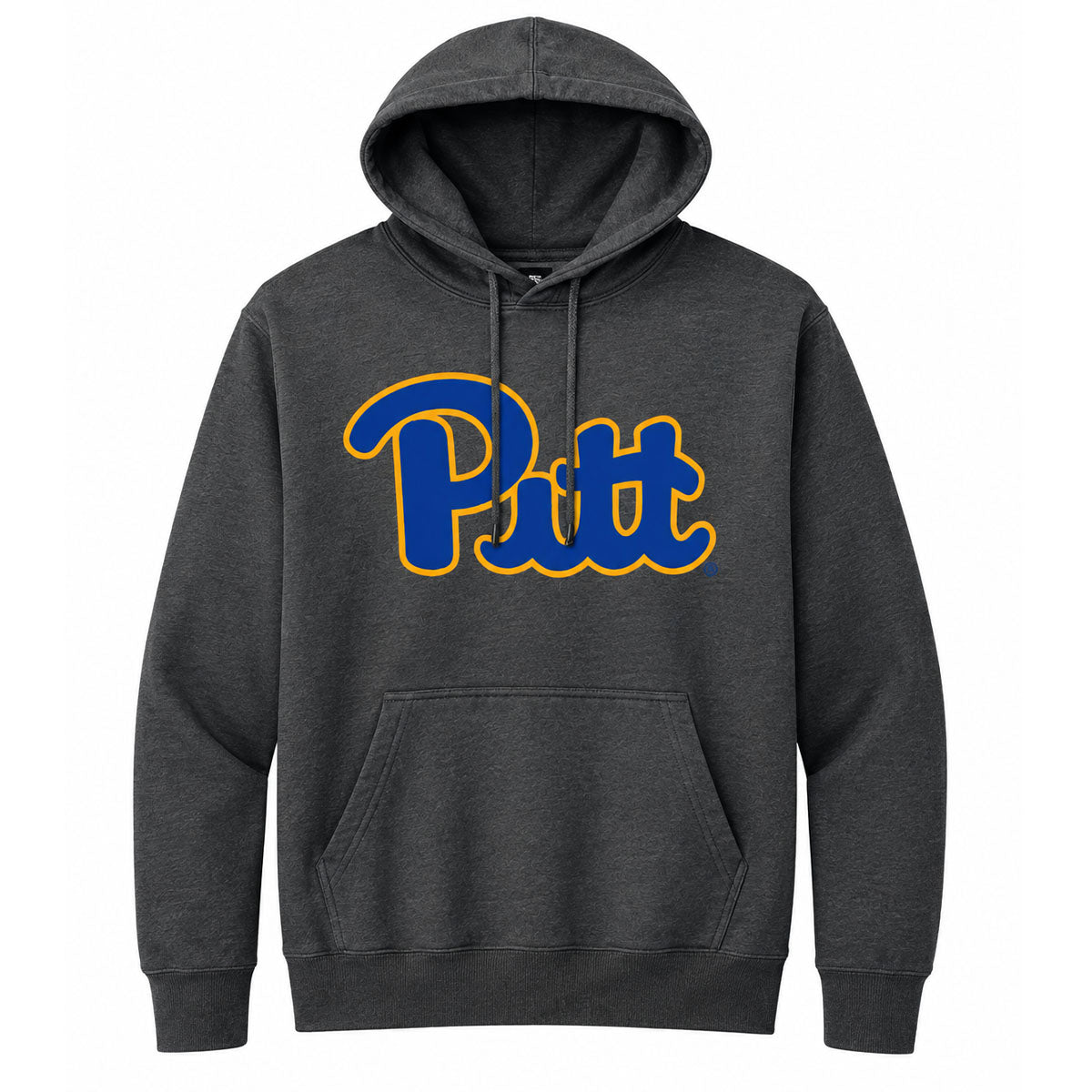 Pitt Script Soft-Style Charcoal Grey Hoodie