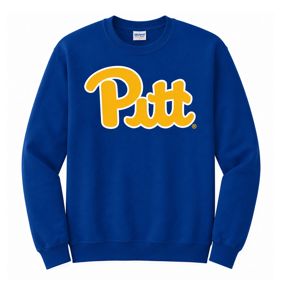 Pitt Script Soft Style Royal Blue Crew Neck