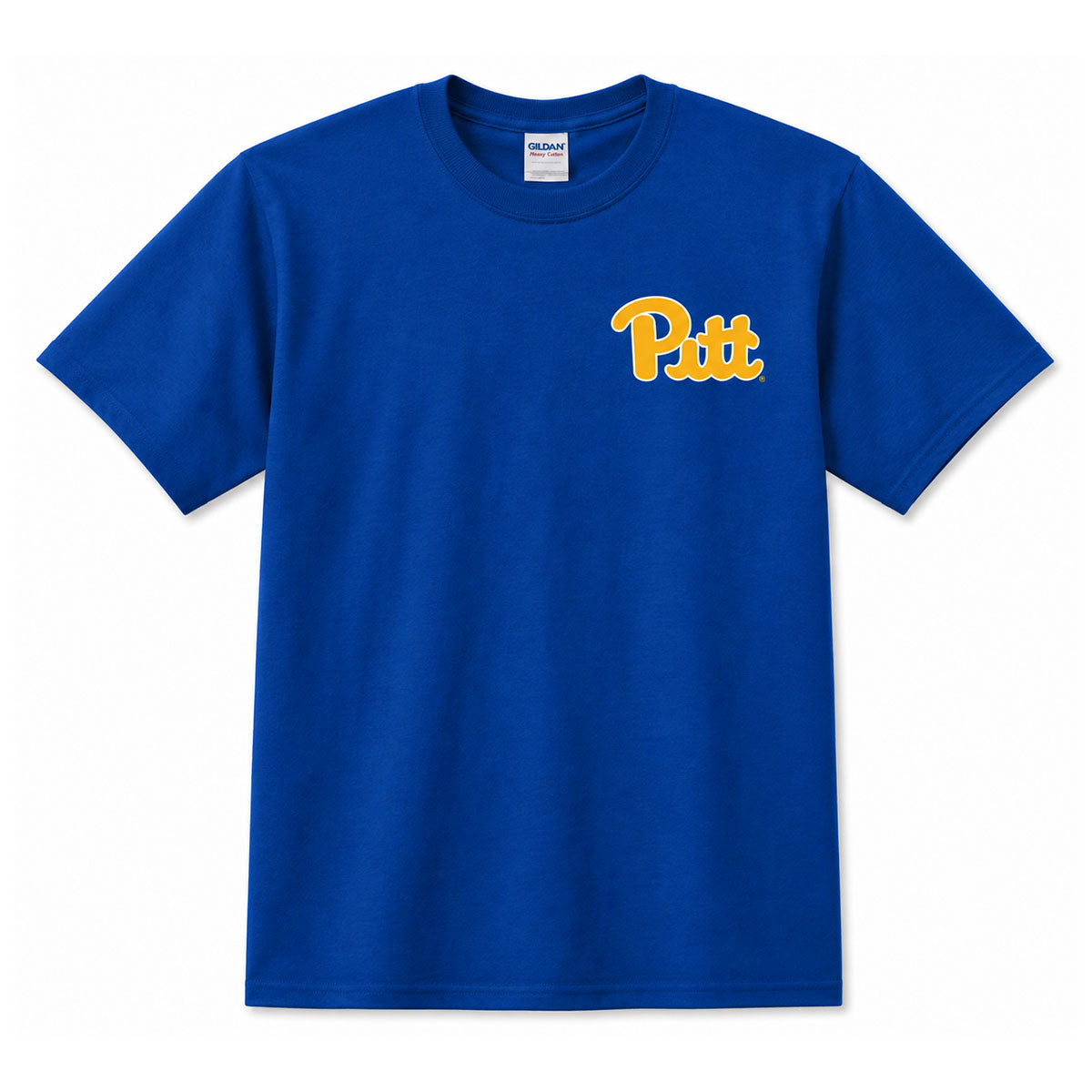 Pitt Script Chest Hit Royal Blue Tee