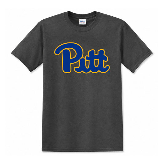 Pitt Script Charcoal Grey Soft-Style Tee