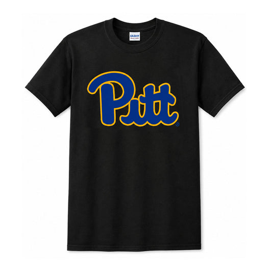 Pitt Script Black Soft-Style Tee