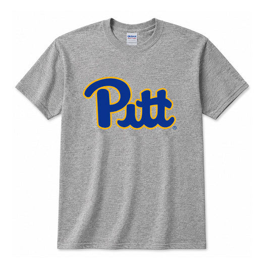Pitt Script Ash Gray Soft-Style Tee