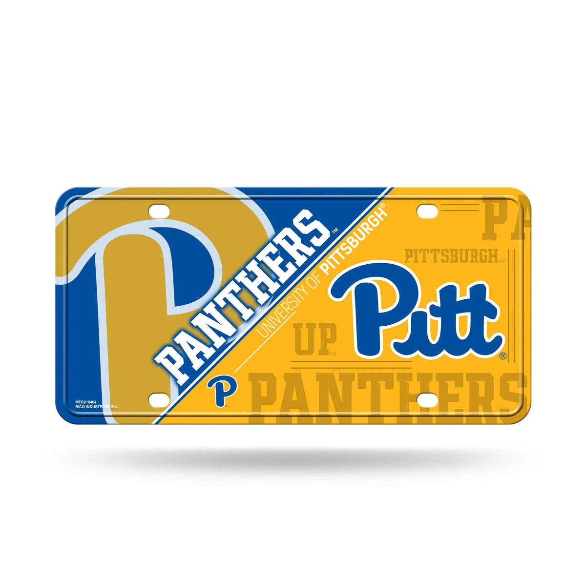 Pitt Panthers Metal License Plate