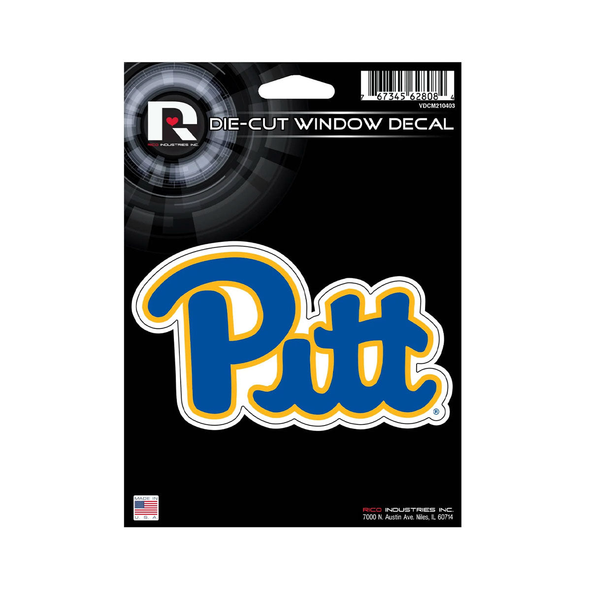 Pitt Panthers Die Cut Vinyl Decal