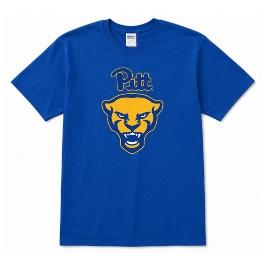 Panther Head Royal Blue Soft-Style Tee
