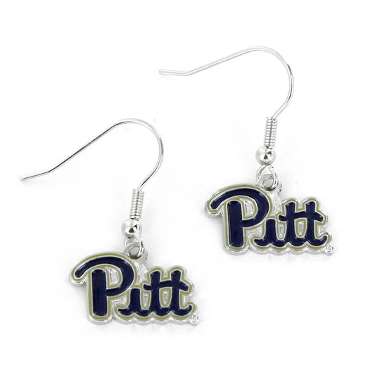 Pittsburgh Panthers Logo Dangle Earrings