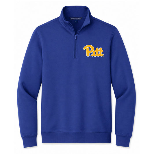 Pitt 1/4 Zip Pullover Royal Blue Fleece