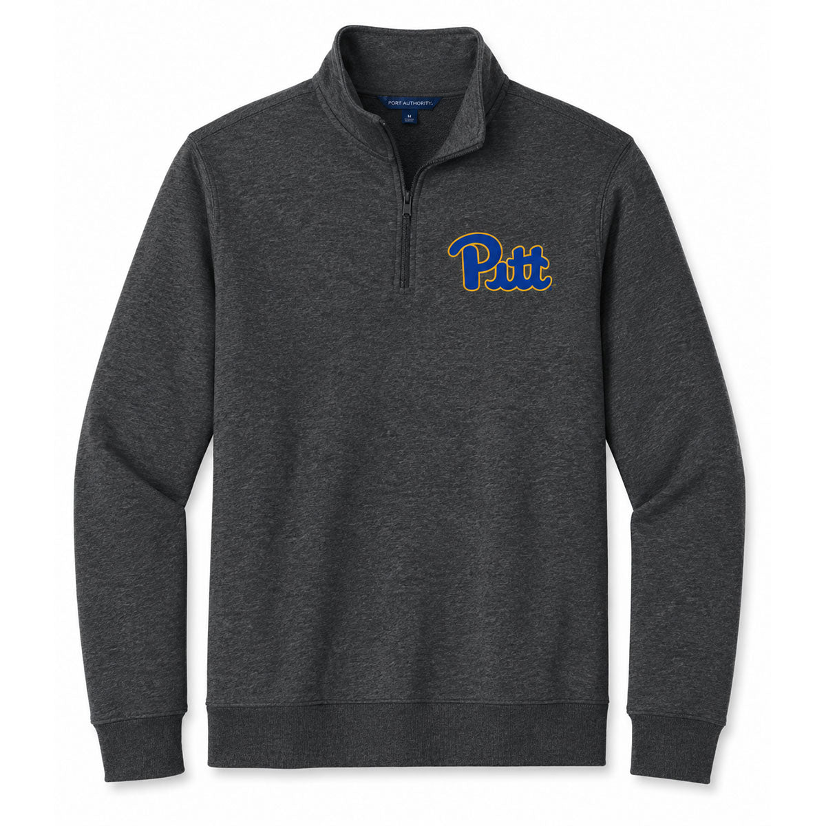 Pitt 1/4 Zip Pullover Charcoal Grey Fleece