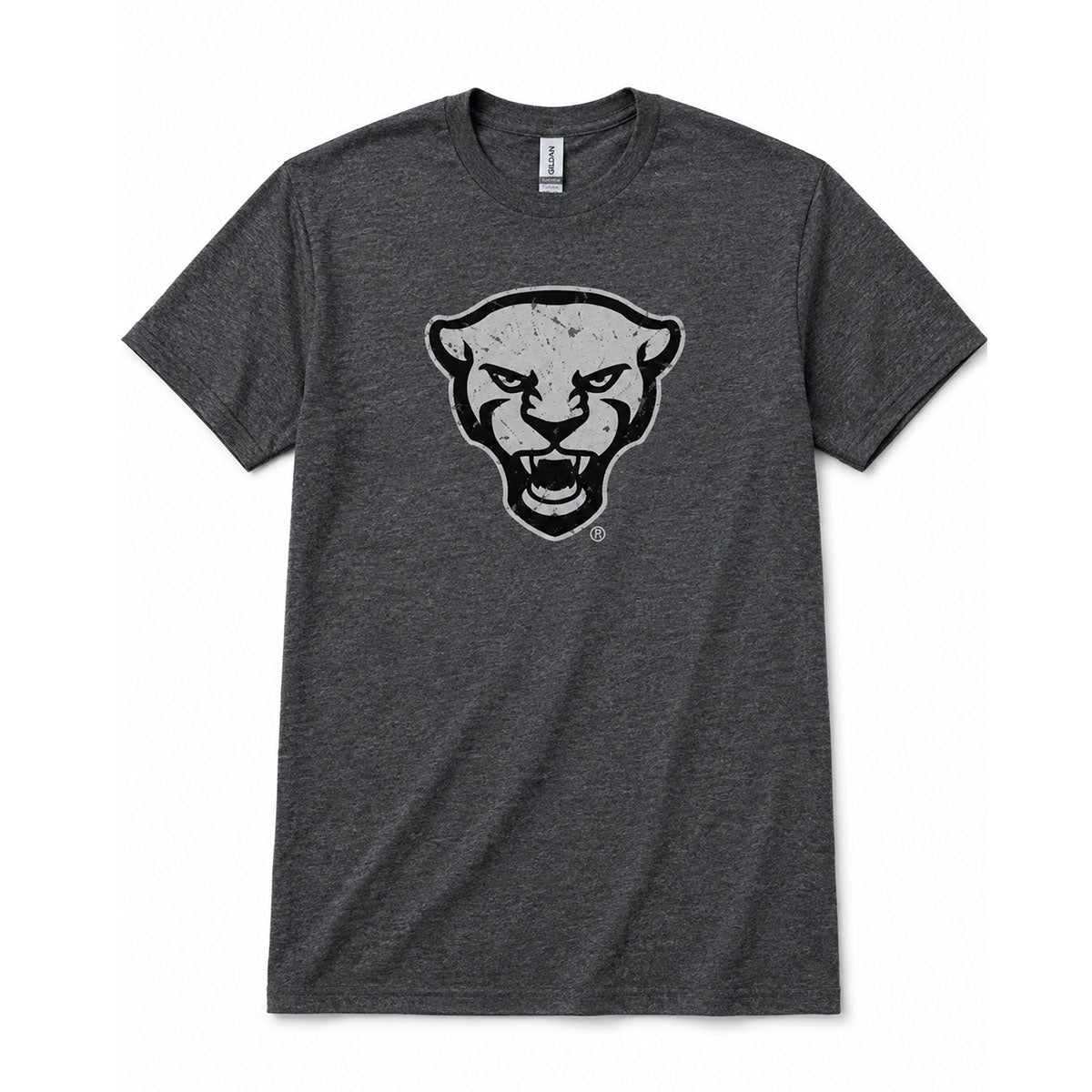 Distressed Panther Head Soft-Style Tee