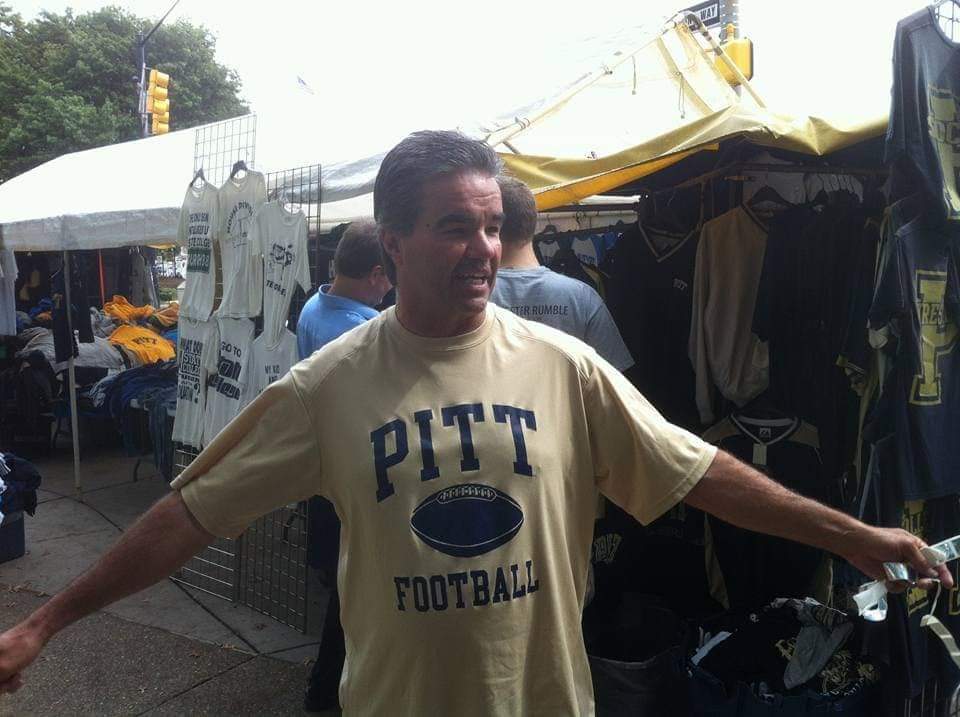 Chas Bonasorte in Pitt football apparel