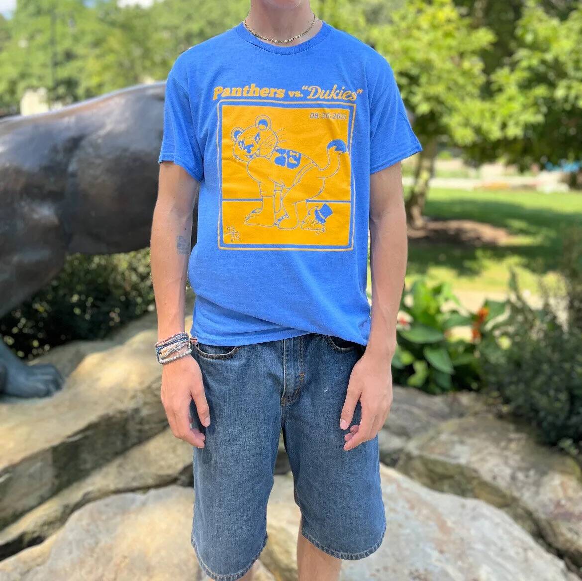 A vintage Panthers in Training shirt