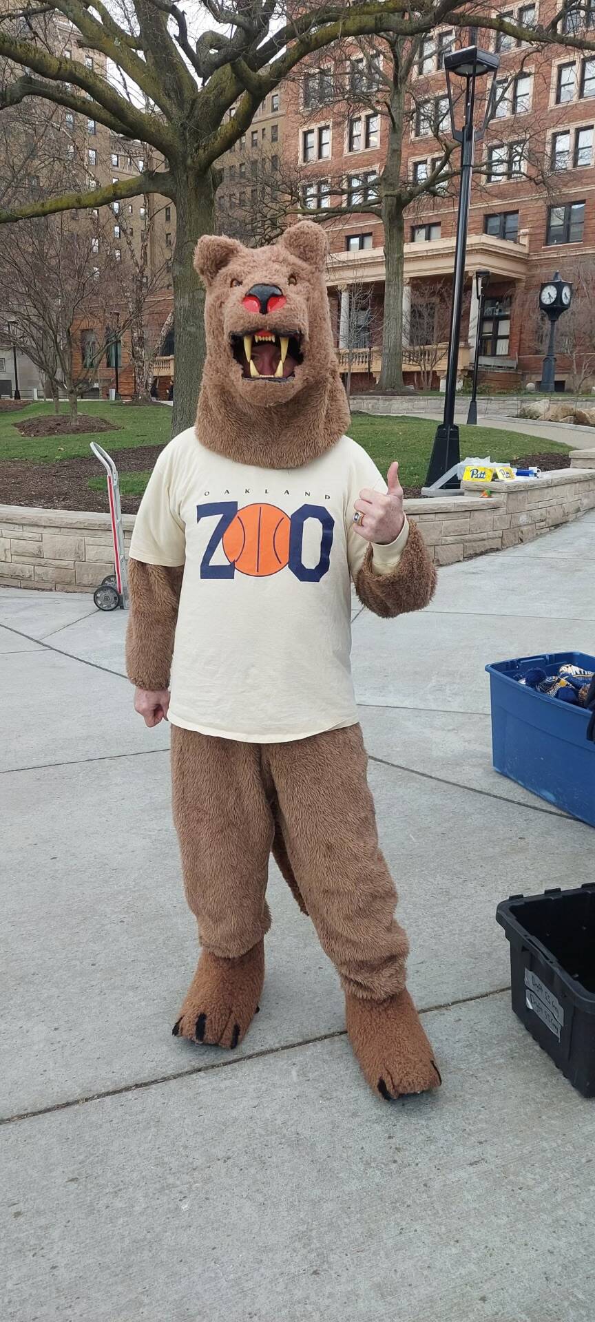 A Pitt fan in a vintage Zoo shirt